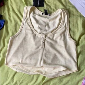Forever 21 yellow crop top